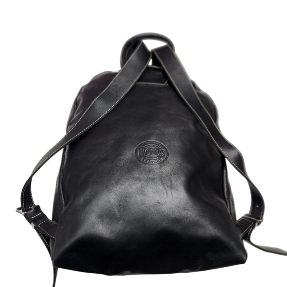 Men's Roots Pebbled Leather Backpack - Picture 2 of 15